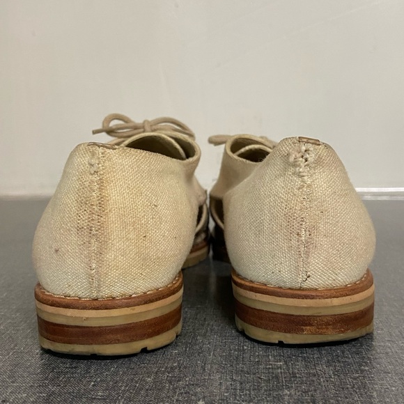 ⚡️SOLD⚡️ Ann Marino Cream Leather Loafers Vintage Flats - Picture 3 of 6